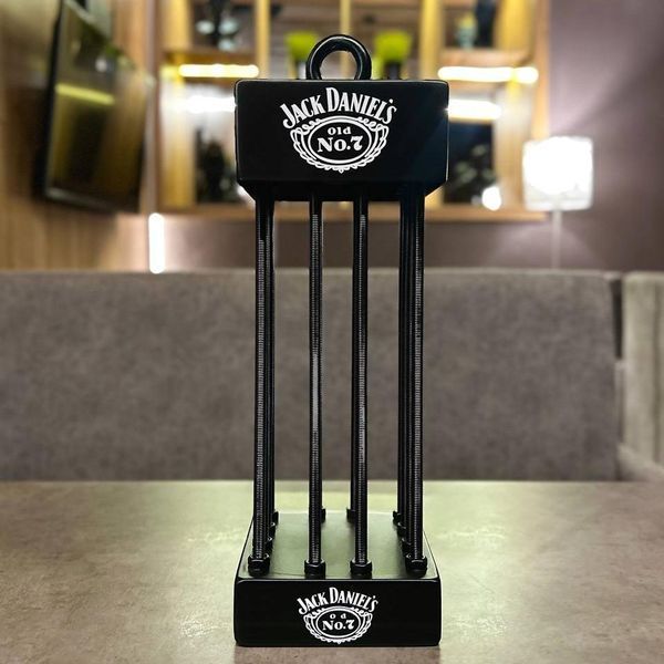 Сейф для алкоголя Jack Daniel's 1л с гайками, клетка для алкоголя, оригинальный подарок мужчине KL4 фото