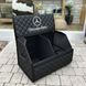 Органайзер в багажник с вышивкой Mercedes, черный, 50 см, автомобильный органайзер в авто ORG50-MERCEDES-02 фото 1
