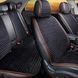 Накидки на сиденья авто MONACO, CarFashion, черный/шоколад, комплект KMON09 фото 1