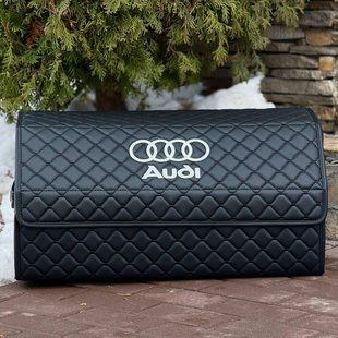 Органайзер в багажник на магните с вышивкой Audi, черный, 65 см, автомобильный органайзер в авто 200041968 фото