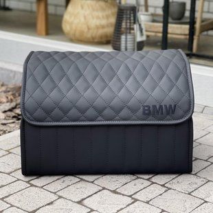 Органайзер в багажник авто Premium Timeless с логотипом BMW, размер М 50 см, черный 000007438 фото
