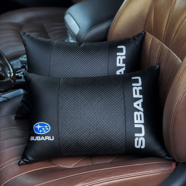 Подушка под спину в автомобиль с логотипом Subaru ORTS-SUBARU-BLK фото