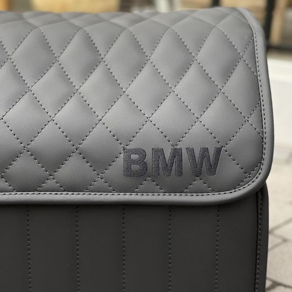 Органайзер в багажник авто Premium Timeless з логотипом BMW, розмір М 50 см, чорний 000007438 фото