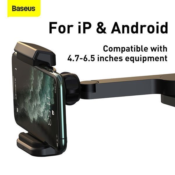 Держатель для телефона в машину Baseus Energy Storage Backseat Holder Wireless Charger |15W, 360&deg;| (WXHZ-01) WXHZ-01 фото