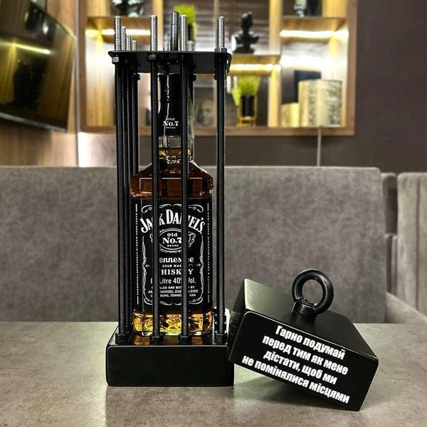 Сейф для алкоголя Jack Daniel's с гайками, клетка для алкоголя креативный подарок з алкоголем 2283862252 фото