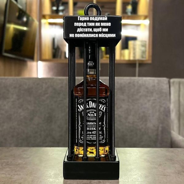 Сейф для алкоголя Jack Daniel's с гайками, клетка для алкоголя креативный подарок з алкоголем 2283862252 фото