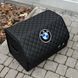Органайзер в багажник с вышивкой BMW из экокожи, черный, 50 см, бокс в багажник 000006714 фото 4