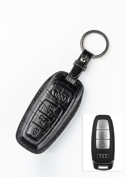 Кожаный чехол для ключа AUDI (Ауди) из крокодиловой кожи TM-814 TM-814-AU33 фото