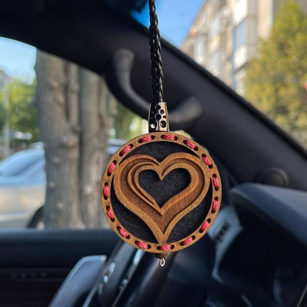 Ароматизатор в машину СЕРЦЕ подарунок хлопцю, чоловікові AR-HEART-290 фото