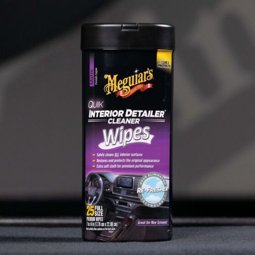 Салфетки для быстрой очистки салона, Quik Interior Detailer Cleaner, Meguiar's, 18 х 23 см, 25 шт G13600 фото