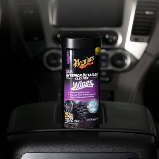 Салфетки для быстрой очистки салона, Quik Interior Detailer Cleaner, Meguiar's, 18 х 23 см, 25 шт G13600 фото