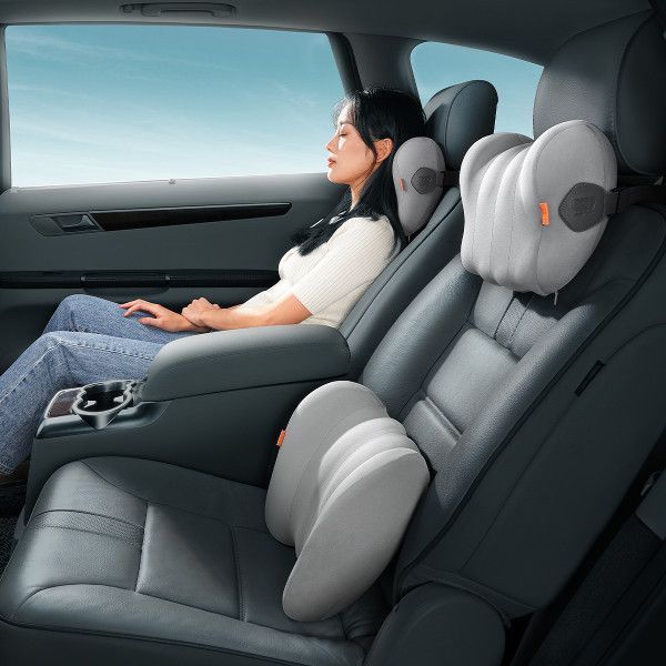 Подушки в машину на підголівник Floating Car Headrest, Baseus, сірий 000005134 фото