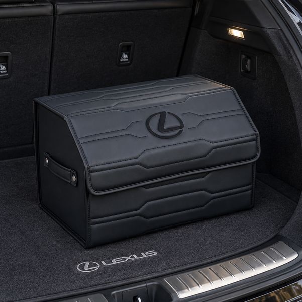 Органайзер в багажник авто Premium Pro Imperial з логотипом Lexus, розмір М 50 см, чорний 200043289 фото