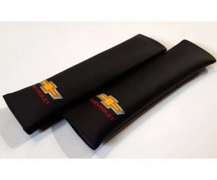 Накладка на ремень безопасности CHEVROLET (Шевроле), черный, 2 шт ORTN-CHEVROLET-BLK фото
