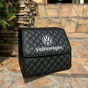 Органайзер в багажник с вышивкой Volkswagen, черный, 35 см, автомобильный органайзер в авто ORG35-VOLKSWAGEN-1 фото