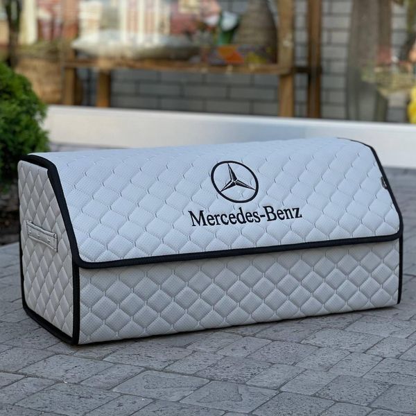 Органайзер в багажник с логотипом Mercedes-Benz, серый, 65 см, автомобильный органайзер в багажник 00022336 фото