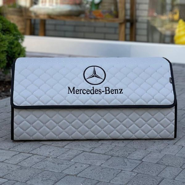 Органайзер в багажник с логотипом Mercedes-Benz, серый, 65 см, автомобильный органайзер в багажник 00022336 фото