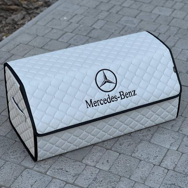 Органайзер в багажник с логотипом Mercedes-Benz, серый, 65 см, автомобильный органайзер в багажник 00022336 фото