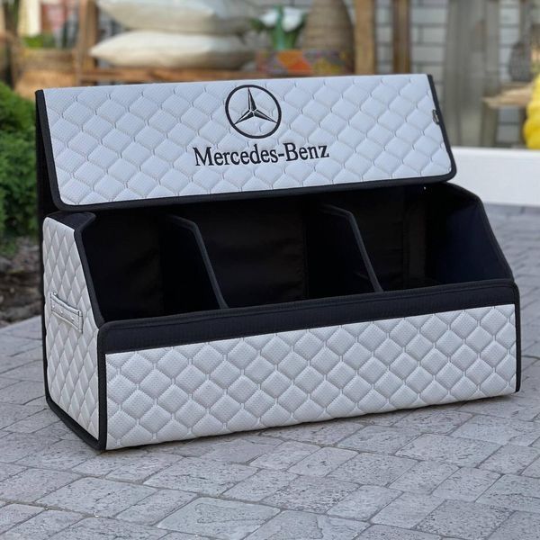 Органайзер в багажник с логотипом Mercedes-Benz, серый, 65 см, автомобильный органайзер в багажник 00022336 фото