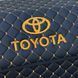 Органайзер у багажник з вишивкою Toyota, чорний з помаранчовою ниткою, 50 см, автомобільний органайзер в авто 000007574 фото 3
