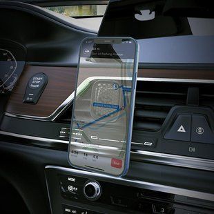 Тримач для телефона в автомобіль HOCO Fuerte series air outlet magnetic Car holder S49 |4.7-6.7"| 000003635 фото