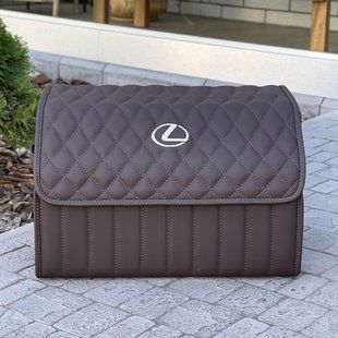Органайзер в багажник авто Premium Timeless с логотипом Lexus, размер М 50 см, коричневый 00021047 фото