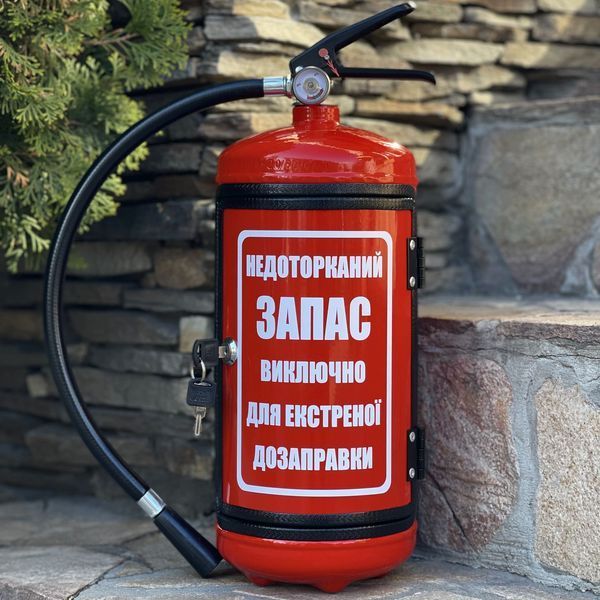 Вогнегасник бар Недоторканий запас,червоний, подарунок пожежнику, подарунок до дня ДСНС HO000003039 фото