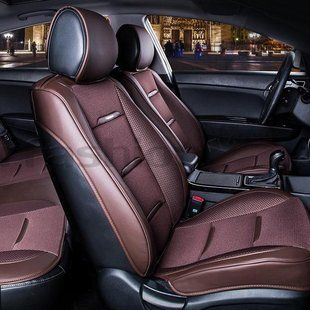 Авточехлы на сиденья BUSINESS 3D, CarFashion, передний ряд, коричневый/коричневый BUSINESS3D-21447 фото