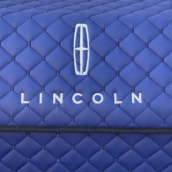 Органайзер у багажник з вишивкою Lincoln, синій, 50 см, автомобільний органайзер в авто 00021008 фото
