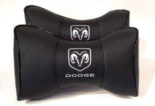 Подушка в машину на подголовник DODGE (Додж), черный, 1 шт ORTG-DODGE-BLK фото