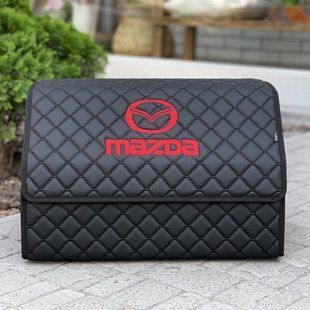 Органайзер в багажник с вышивкой Mazda, черный, 50см, автомобильный органайзер в авто 00022096 фото