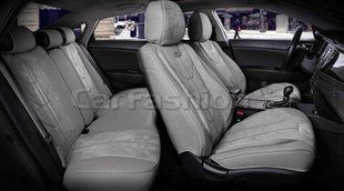 Чехлы на сиденья START 5D, CarFashion, комплект, серый/серый KSTART08 фото