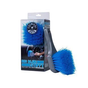 Щетка для очистки шин, резины и жёсткого текстурированного пластика Big blue stiffy heavy duty tire brush, Chemical Guys ACCG05 фото