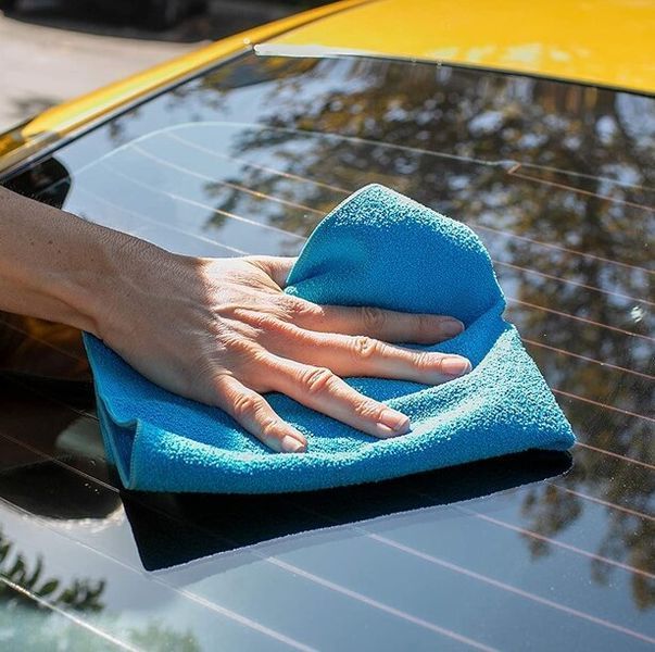 Рушник з мікрофібри для скла, Perfect Clarity Glass Towel, 40,6х40,6 см, синій, Meguiar's X210300 фото