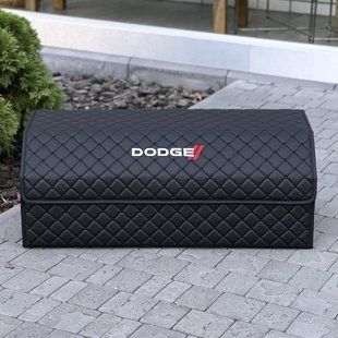 Органайзер в багажник с логотипом Dodge из экокожи, чёрный, 80 см, коробка в багажник 200043204 фото