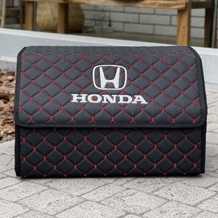 Органайзер в багажник с вышивкой Honda, черный/красный, 50 см, автомобильный органайзер в авто 00021094 фото