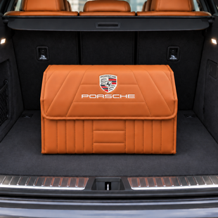 Сумка - органайзер в багажник Premium Pro Elite з вишивкою логотипу Porsche, розмір М 50 см 200041764 фото