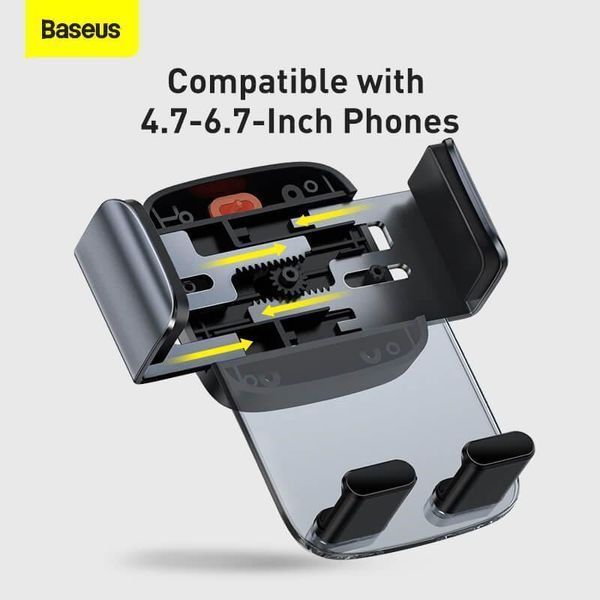 Держатель для телефона в машину Easy Control Clamp Car Mount Holder (a Set) |4.7-6.7"|, Baseus 000006590 фото