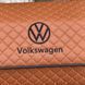Органайзер у багажник з вишивкою Volkswagen, коньячний, 65 см, автомобільний органайзер в авто 200041905 фото 3