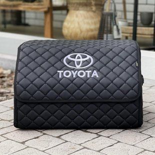 Органайзер в багажник с вышивкой Toyota, черный, 50 см, автомобильный органайзер в авто 000006717 фото
