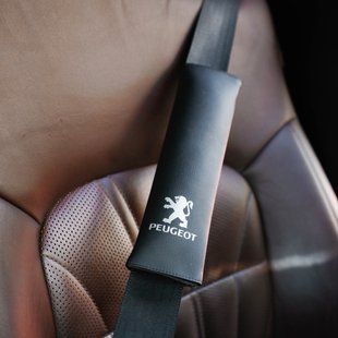 Накладка на ремінь безпеки PEUGEOT (Пежо), чорний, 2 шт ORTN-PEUGEOT-BLK фото