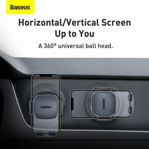 Держатель для телефона BASEUS Easy Control Clamp Car Mount Holder (Applicable to Round Air Outlet) |4.7-6.7"| SUYK000201 фото