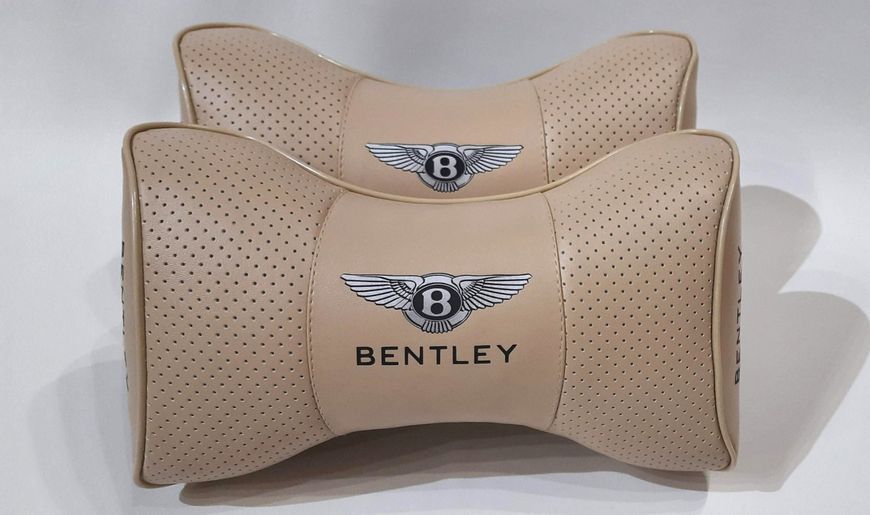Подушка в машину на підголівник BENTLEY (Бентлі), чорний, 1 шт ORTG-BENTLEY-BLK фото