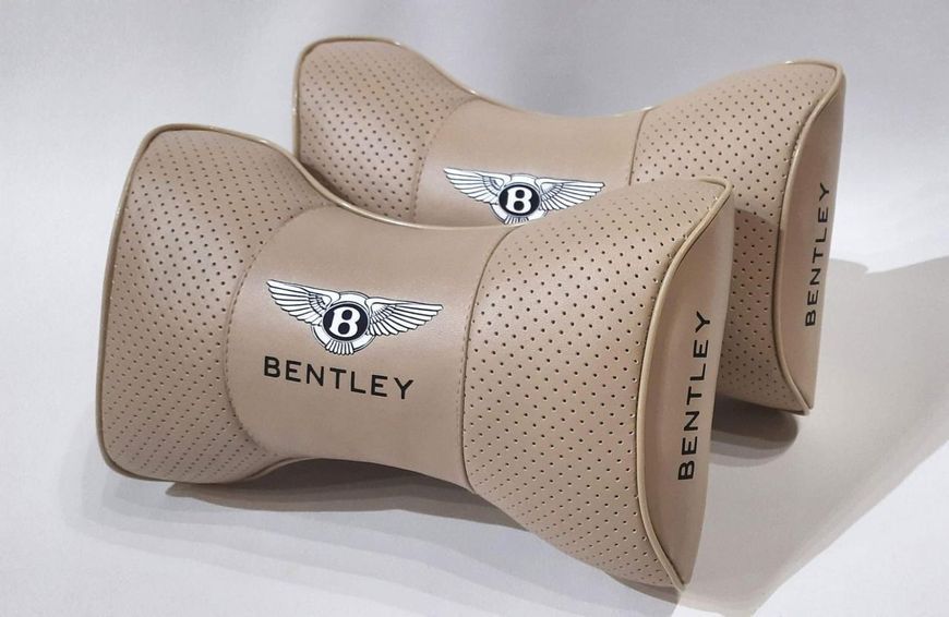 Подушка в машину на підголівник BENTLEY (Бентлі), чорний, 1 шт ORTG-BENTLEY-BLK фото