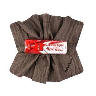 Полотенце из замши для сушки авто в футляре, Shammy PVA Mesh Towel, 66x43 см, MaxShine 200040900 фото