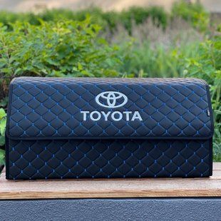 Органайзер в багажник с вышивкой Toyota, черный, 65 см, автомобильный органайзер в авто 000007188 фото
