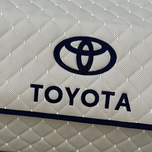 Органайзер в багажник с вышивкой Toyota, бежевый, 80 см, автомобильный органайзер в авто 000005279 фото