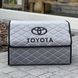 Органайзер у багажник з вишивкою Toyota, сырий велюр, 50 см, автомобільний органайзер в авто 00021095 фото 1