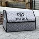 Органайзер у багажник з вишивкою Toyota, сырий велюр, 50 см, автомобільний органайзер в авто 00021095 фото 2