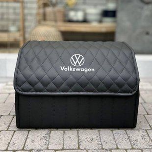 Органайзер в багажник авто Premium Timeless с логотипом Volkswagen, размер М 50 см, черный 000006533 фото